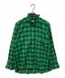 PLAN C（プランシー）の古着「ゆったりロングスリーブチェックシャツ」｜グリーン