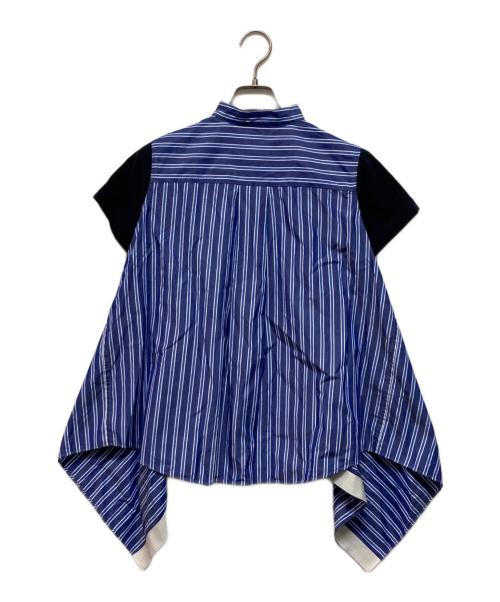 sacai（サカイ）sacai (サカイ) 切替カットソー ブルー×ネイビー サイズ:SIZE 1の古着・服飾アイテム
