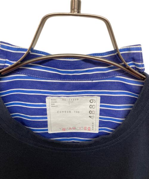 sacai（サカイ）sacai (サカイ) 切替カットソー ブルー×ネイビー サイズ:SIZE 1の古着・服飾アイテム
