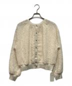 NOLLEY'Sノーリーズ）の古着「2WAYカットジャガードラメ配色カーディガン」｜アイボリー