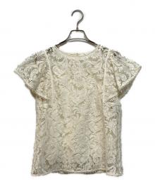 ANAYI（アナイ）の古着「アイビーリバーレース クルーネックブラウス」｜アイボリー