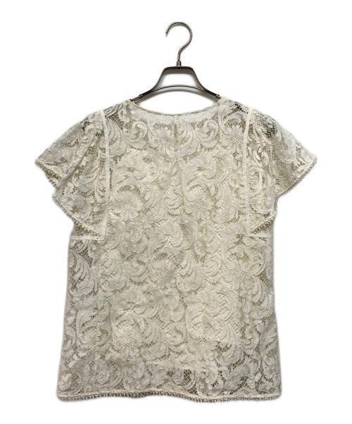 ANAYI（アナイ）ANAYI (アナイ) アイビーリバーレース クルーネックブラウス アイボリー サイズ:36 未使用品の古着・服飾アイテム