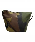 Herve Chapelier×green label relaxingエルベシャプリエ×グリーンレーベルリラクシング）の古着「別注 ナイロンビッグポシェット」｜カーキ