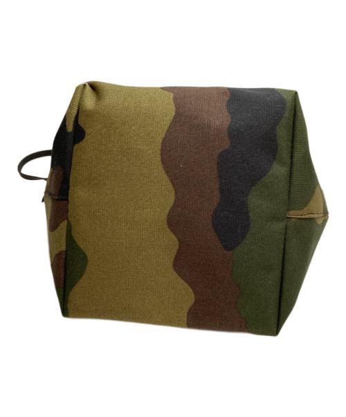 Herve Chapelier（エルベシャプリエ）Herve Chapelier (エルベシャプリエ) green label relaxing (グリーンレーベルリラクシング) 別注 ナイロンビッグポシェット カーキの古着・服飾アイテム