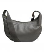 russetラシット）の古着「ソフトレザーラウンドショルダーバッグ」｜グレー