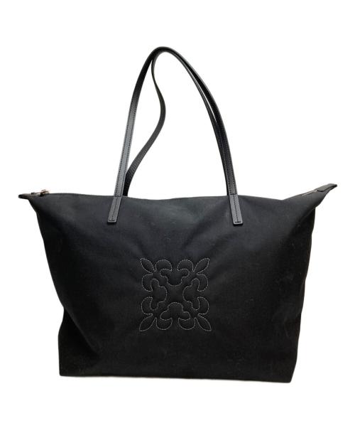 russet（ラシット）russet (ラシット) ファスナー付き/コーデュラナイロントートバッグ ブラックの古着・服飾アイテム