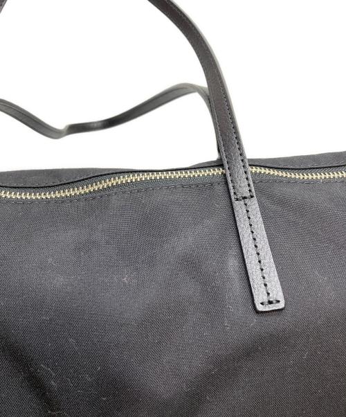 russet（ラシット）russet (ラシット) ファスナー付き/コーデュラナイロントートバッグ ブラックの古着・服飾アイテム