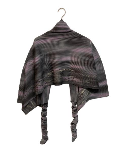 ISSEY MIYAKE FETE（イッセイミヤケフェット）ISSEY MIYAKE FETE (イッセイミヤケフェット) プリーツカーディガン グレー サイズ:02の古着・服飾アイテム