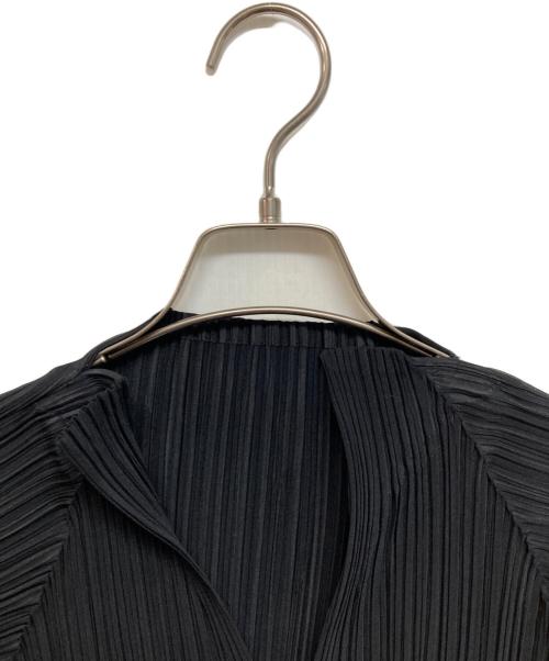 ISSEY MIYAKE FETE（イッセイミヤケフェット）ISSEY MIYAKE FETE (イッセイミヤケフェット) ダイヤ柄プリーツカットソー ブラック サイズ:03の古着・服飾アイテム