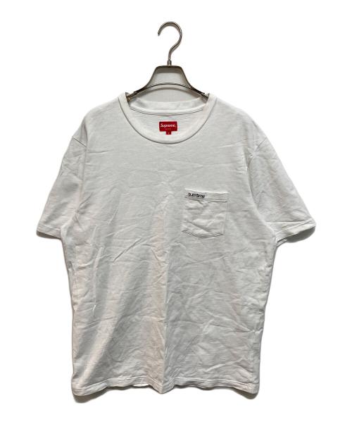 SUPREME（シュプリーム）Supreme (シュプリーム) S/S Pocket Tee ホワイト サイズ:Lの古着・服飾アイテム