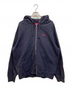 SUPREMEシュプリーム）の古着「Small Box Facemask Zip Up Hooded Sweatshirt」｜ネイビー