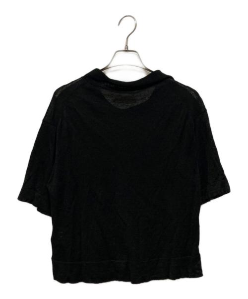 MARGARET HOWELL（マーガレットハウエル）MARGARET HOWELL (マーガレットハウエル) リネンプルオーバーシャツ ブラック サイズ:SIZE 2の古着・服飾アイテム