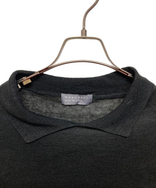 MARGARET HOWELL（マーガレットハウエル）MARGARET HOWELL (マーガレットハウエル) リネンプルオーバーシャツ ブラック サイズ:SIZE 2の古着・服飾アイテム
