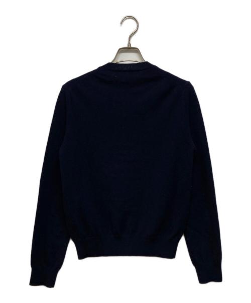 PLAY COMME des GARCONS（プレイコムデギャルソン）PLAY COMME des GARCONS (プレイコムデギャルソン) DOUBLE HEART LADIE'S' CARDIGAN ネイビー サイズ:SIZE Mの古着・服飾アイテム