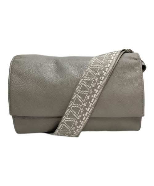 ear PAPILLONNER（イアパピヨネ）ear PAPILLONNER (イアパピヨネ) 柄ワイドテープショルダーバッグ グレーの古着・服飾アイテム