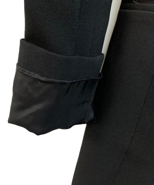 theory（セオリー）theory (セオリー) ダブル6ボタン ロングコート ブラックの古着・服飾アイテム