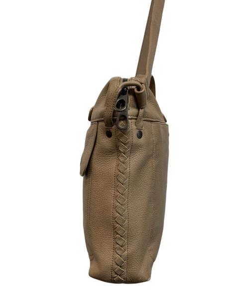BOTTEGA VENETA（ボッテガベネタ）BOTTEGA VENETA (ボッテガベネタ) イントレチャートライトカーフブリーフケース ベージュの古着・服飾アイテム