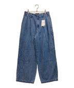 SLOBE IENAスローブ イエナ）の古着「25SS LEDENIM TUCK TROUSERデニム」｜ブルー