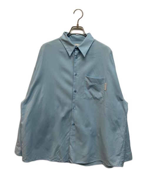 MARNI（マルニ）MARNI (マルニ) ウールトロピカルシャツ ブルー サイズ:48の古着・服飾アイテム