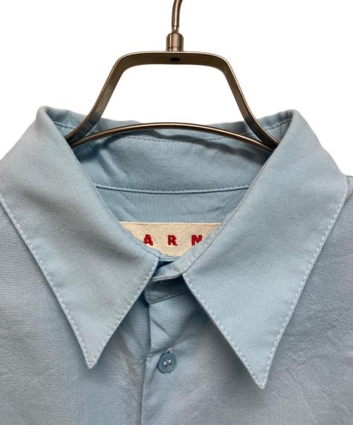 MARNI（マルニ）MARNI (マルニ) ウールトロピカルシャツ ブルー サイズ:48の古着・服飾アイテム