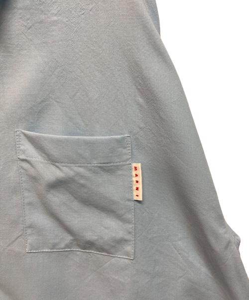 MARNI（マルニ）MARNI (マルニ) ウールトロピカルシャツ ブルー サイズ:48の古着・服飾アイテム
