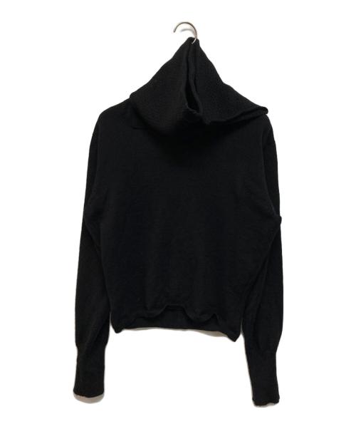 YOHJI YAMAMOTO（ヨウジヤマモト）YOHJI YAMAMOTO (ヨウジヤマモト) マフラードッキングニット ブラック サイズ:Mの古着・服飾アイテム