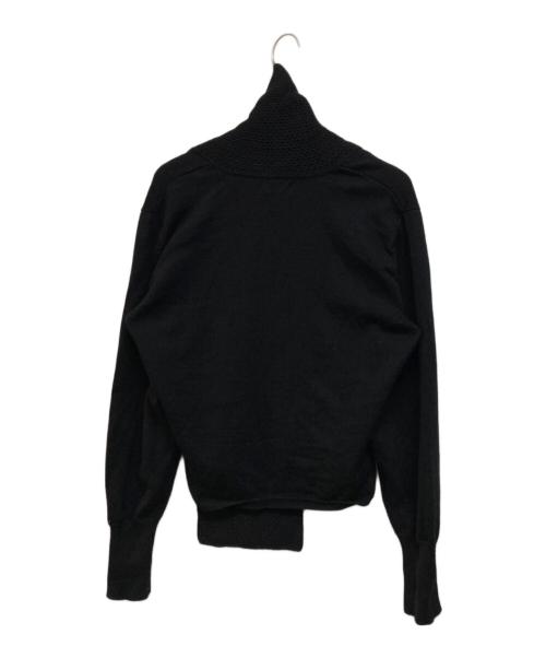 YOHJI YAMAMOTO（ヨウジヤマモト）YOHJI YAMAMOTO (ヨウジヤマモト) マフラードッキングニット ブラック サイズ:Mの古着・服飾アイテム