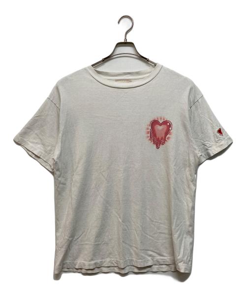 EMOTIONALLY UNAVAILABLE（エモーショナリー・アンアベイラブル）EMOTIONALLY UNAVAILABLE (エモーショナリー・アンアベイラブル) AIRBRUSH MEMORY S/S TEE ホワイト サイズ:Lの古着・服飾アイテム