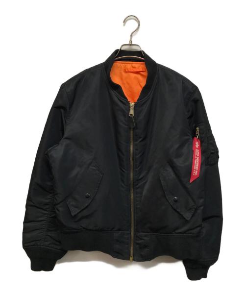 ALPHA（アルファ）ALPHA (アルファ) MA-1ジャケット ブラック サイズ:Mの古着・服飾アイテム