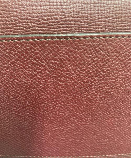 BURBERRY（バーバリー）BURBERRY (バーバリー) メガチェックトートバッグ ワインレッド×ブラウンの古着・服飾アイテム