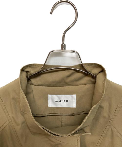 machatt（マチャット）machatt (マチャット) スタンドオーバーコート ベージュ サイズ:Fの古着・服飾アイテム