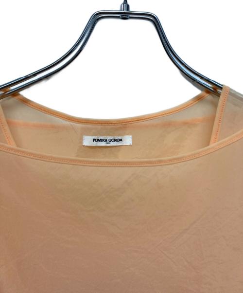 FUMIKA UCHIDA（フミカウチダ）FUMIKA UCHIDA (フミカウチダ) stretch taffeta layered dress オレンジ サイズ:XSの古着・服飾アイテム