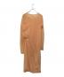 FUMIKA UCHIDA (フミカウチダ) stretch taffeta layered dress オレンジ サイズ:XS：9000円