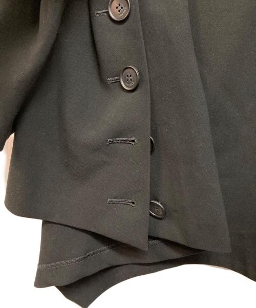 ENFOLD（エンフォルド）ENFOLD (エンフォルド) スポンジダブルクロススリットポンチョプルオーバー ブラック サイズ:36の古着・服飾アイテム