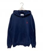 amiアミ）の古着「刺繍パーカー」｜ネイビー