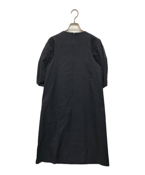 ENFOLD（エンフォルド）ENFOLD (エンフォルド) 立体スリーブワンピース ネイビー サイズ:Mの古着・服飾アイテム