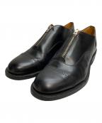 Porter Classic×Makesポータークラシック×）の古着「GENTLEMAN'S LEATHER ZIP SHOES」｜ブラック
