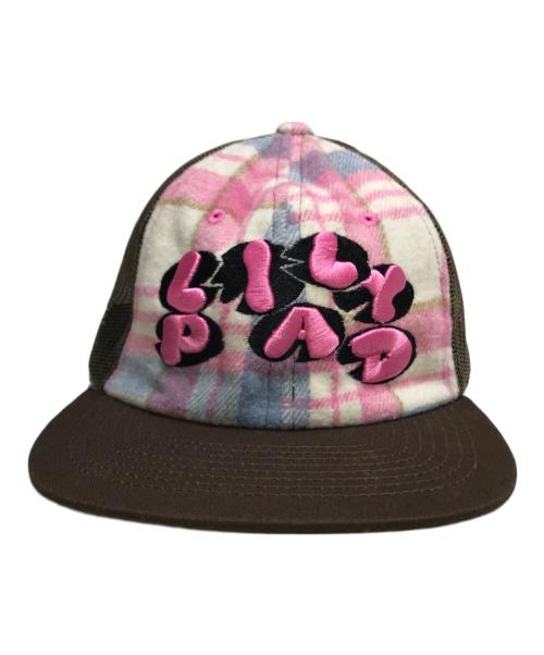 LILYPAD（リリー パッド）LILYPAD (リリー パッド) lilypad magazine mesh cap 6 panel ブラウンの古着・服飾アイテム