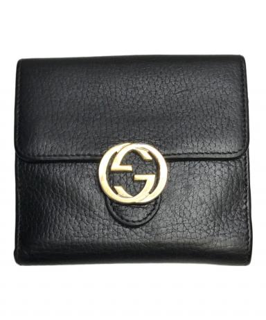 中古・古着通販】GUCCI (グッチ) インターロッキングGWホック財布