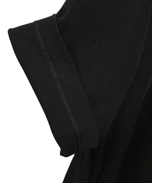 ebure（エブール）ebure (エブール) クリアコンパクトカノコ ポロカラーワンピース ブラック サイズ:Mの古着・服飾アイテム