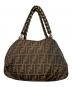FENDI (フェンディ) ズッカ柄 ミア チェーンショルダーバッグ ブラウン：56000円