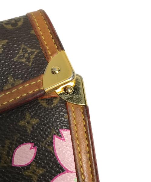 LOUIS VUITTON（ルイ ヴィトン）LOUIS VUITTON (ルイ ヴィトン) ポルトトレゾール・インターナショナル モノグラム・チェリーブロッサム ブラウン×ピンクの古着・服飾アイテム