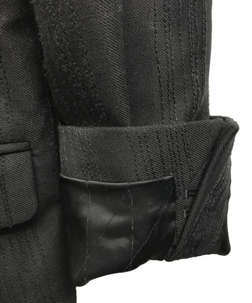 stussy（ステューシー）stussy (ステューシー) STITCH STRIPE DOUBLE-BREASTED BLAZER【スティッチ ストライプ 【ダブルブレステッド ブレザー】 ブラック サイズ:SIZE Ｓの古着・服飾アイテム