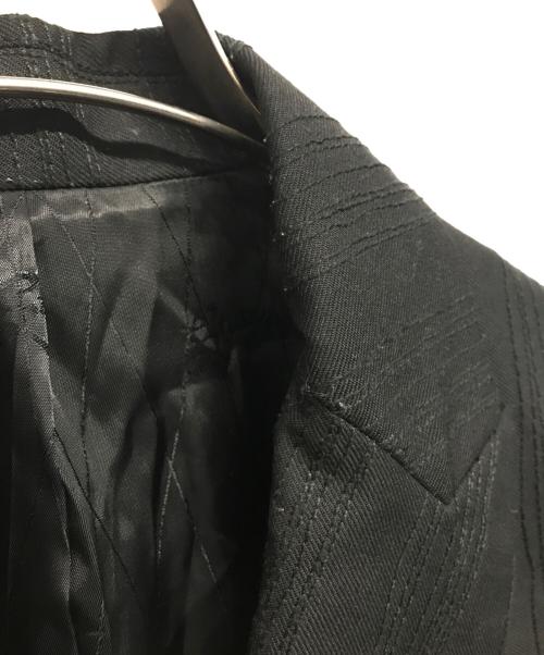 stussy（ステューシー）stussy (ステューシー) STITCH STRIPE DOUBLE-BREASTED BLAZER【スティッチ ストライプ 【ダブルブレステッド ブレザー】 ブラック サイズ:SIZE Ｓの古着・服飾アイテム