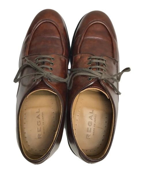 REGAL（リーガル）REGAL (リーガル) Uチップシューズ ブラウン サイズ:24.5cmの古着・服飾アイテム