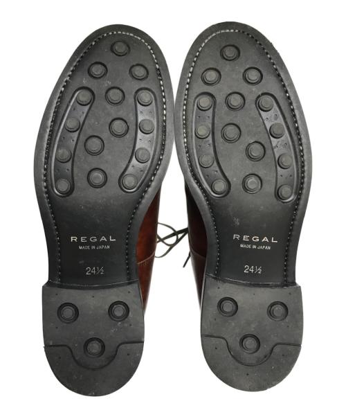 REGAL（リーガル）REGAL (リーガル) Uチップシューズ ブラウン サイズ:24.5cmの古着・服飾アイテム