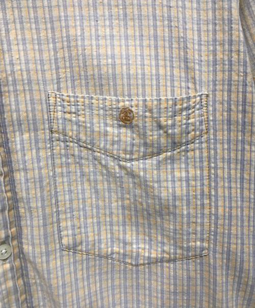 stussy（ステューシー）stussy (ステューシー) 半袖チェックシャツ ベージュ サイズ:Mの古着・服飾アイテム