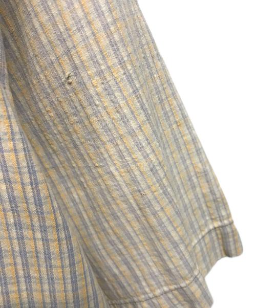 stussy（ステューシー）stussy (ステューシー) 半袖チェックシャツ ベージュ サイズ:Mの古着・服飾アイテム