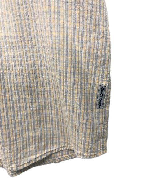 stussy（ステューシー）stussy (ステューシー) 半袖チェックシャツ ベージュ サイズ:Mの古着・服飾アイテム