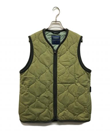 新品未使用✨現行 ラベンハム キルティング ベスト ナイロン カーキ 38 LAVENHAM 【並行輸入品】ラベンハム ベスト キルティングベスト メンズ